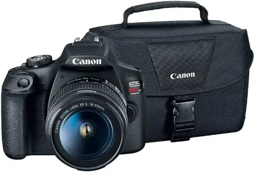 Canon T7 18-55 + 200ES + Curso ABC de la Fotografía Oficial Mexicana, Black